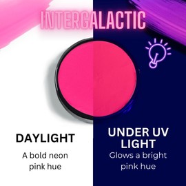 Mehron Paradise Make-Up AQ Face and Body Paint (40 g) - Black Light Reactive - Make-Up for Face, Body and Hair (Intergalactic)