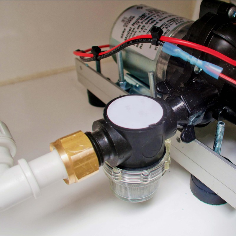 Shurflo Strainer Threaded 1/2" - Wing Nut Fastening