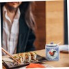Ciieeo Ceramic Condiment Pot with Lid Creative Seasoning Holder for