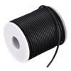 MECCANIXITY Rubber Cord 27 Yards 1/8" Dia Matte Black Solid