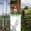 Urkupoo 2 Pack Outdoor Gate Chain Lock with 4 Carabiners,