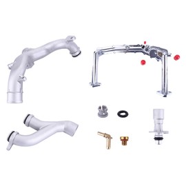 ihreesy Coolant Water Outlet Heater Pipe,Rear Coolant Water Heater Pipe Fit for Jaguar F-Pace F-Type XE XF XJ, for Land Rover for Range Rover 3.0L V6 2014-2019 LR007314 AJ811340 AJ813865