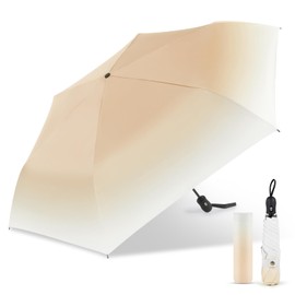 Folding Parasol (7.1 oz (201 g) JIS Certified! Ultra Lightweight, Automatic Opening/Closing Safe, 100 Light Shielding Thermal Blocking, Folding Parasol, UV Protection, Rain or Rainy Season, Windproof,
