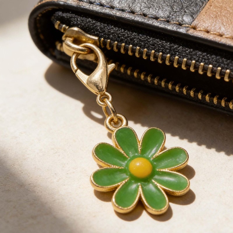 Vibrant Green Enamel Shoe & Purse Charms - 30 Pcs