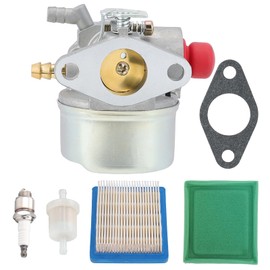Hipa 640004 640025C Carburetor for Tecumseh OH195EA OHH55 OHH60 OHH50 OHH65 5.5HP 6HP 6.5HP Engine Lawn Mower Carb Kit Replace 640014 640025 640025B Tecumseh OHH OHV Series Parts 4 Cycle Carburetor