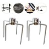 PIQIUQIU 2 Meat Clips for Rotisserie Forks Universal Stainless Steel