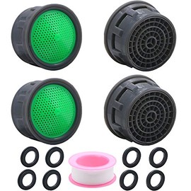 4.5 GPM Flow Retrictor Insert Faucet Aerators ï¼Faucet Replacement Parts Bathroom 4 Pack, Standard Size Faucet Aerator