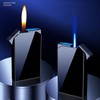 Dual Flame Square Shape Torch Lighter, Switchable Torch Jet &