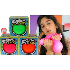 JA-RU 4 Inch Giant Stress Balls (1 Ball Assorted Color) Slow Rising Squishy Sensory Fidget Toys for Kids. Squeeze Balls for Hand Therapy. Anger Management Toys. 5567-1s