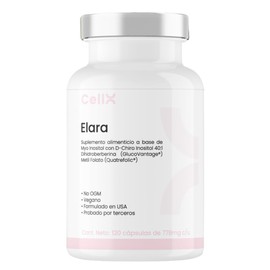 CellX | Elara Premium Myo Inositol y D-Chiro-Inositol 40:1, Quatrefolic®, GlucoVantage®, Magnesio, Vitamina D3 + Vitaminas B - 120 Cápsulas Vegana