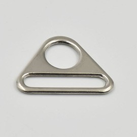 20 Stück Metall-Einsteller-Dreieck mit Stange, D-Ring-Schnalle, massiver Guss (2,5 cm 25 mm)