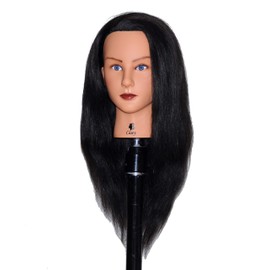 Bellrino 20-22" Cosmetology Mannequin Manikin Training Head with Human Hair (CASEY)
