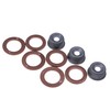 3PCS 19077-53650 15841-53622 15221-94020 Injector Washer Heat Shield Replacement Compatible