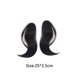 Leadigol Synthetic Wig Pads Fashion Black brown False Hair Accessories Two Sides Bangs Fake Fringe Hairpiece