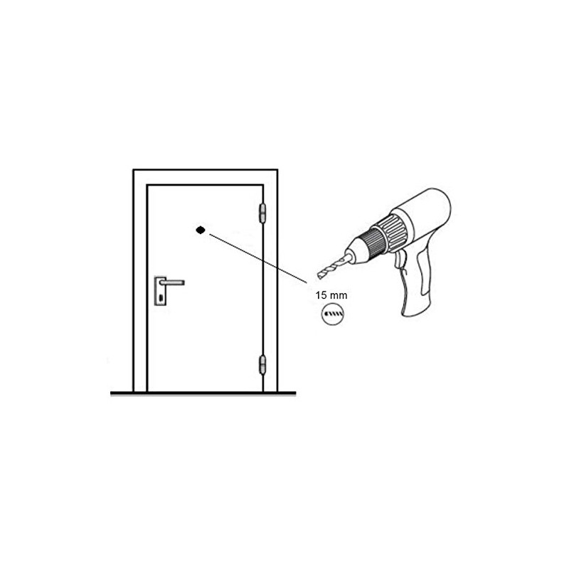 ABUS 45240 Door Peephole Type 2200 G SB Brown