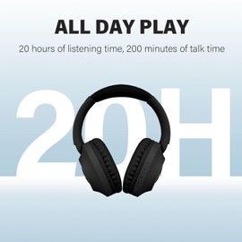 XuanGui Wireless Bluetooth Headphones Over Ear, Wireless Foldable Headset with Mic, FM, Micro SD/TF Slot, 20H Playtime, Bluetooth 5.3 for Travel Cellphone NX200 (Black)