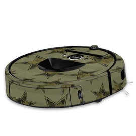 MightySkins Skin Compatible with iRobot Roomba i7 Robot Vacuum - Army Star | Protective, Durable, and Unique Vinyl Decal wrap Cover | Easy to Apply, Remove, and Change Styles | Made in The USA