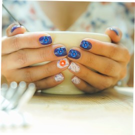 Beavorty Resin Daisy Nail Charms Flower Nail Art Decals Mixed Color for Creative Manicure