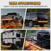 XRIDONSEN 60 inch Amber Red Truck Tailgate Strobe Lights Strip