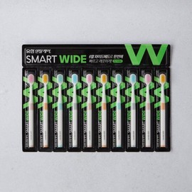Yuhan Dental Care Smart Wide 2-Stage Fine Bristles 10 Pack / 유한 덴탈케어 스마트 와이드 2단미세모 10입