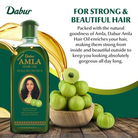 Dabur Amla Hair Oil - Nourishing Indian Oil for Men & Women, for Healthy, Moisturized Hair and Scalp (300ml)