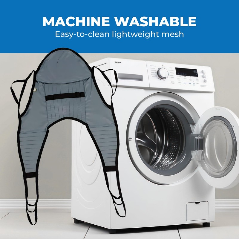 Patient Aid Padded U-Sling with Head Support - Soft Polyester