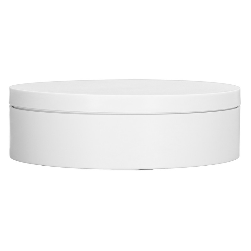 Rotating Display Stand White Epoxy Resin Flashing Motorized Rotating Display