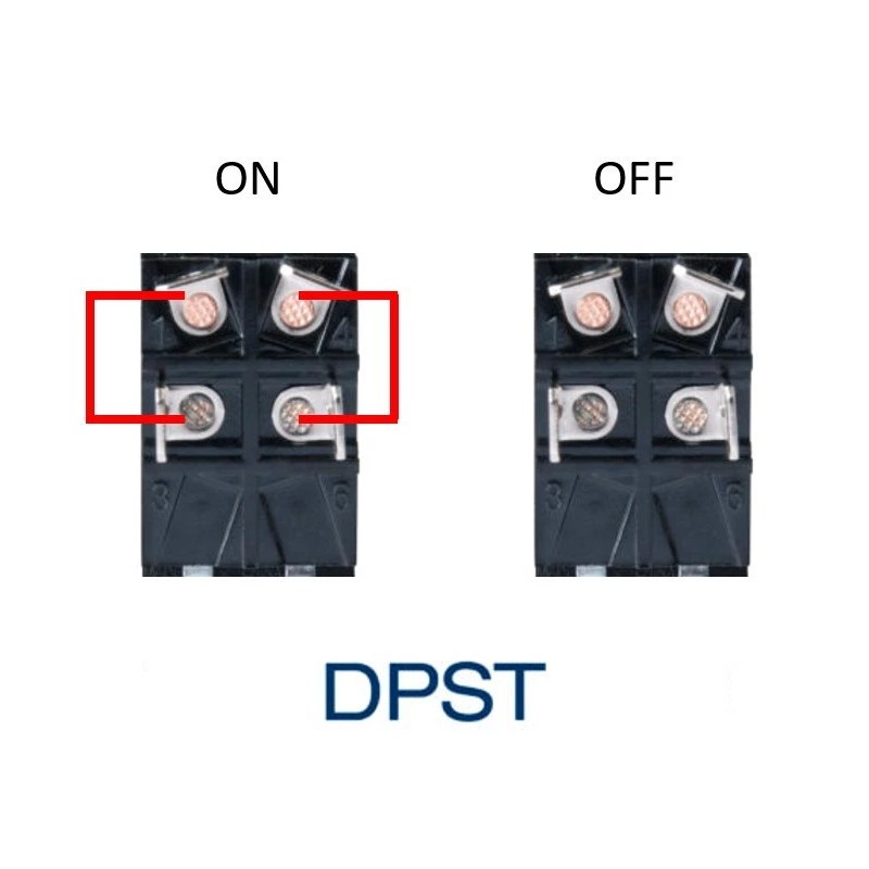 HD Switch KEDU HY18 125V 4-Pin 2-Position On/Off DPST Paddle