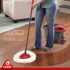 O-Cedar EasyWring Microfiber Spin Mop and Bucket Floor Cleaning System