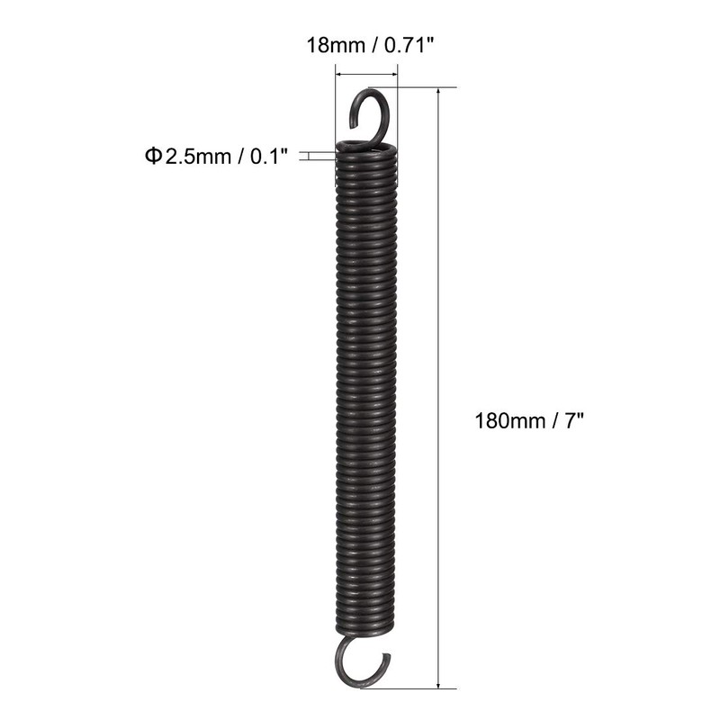 sourcingmap Extension Spring - 2.5mm Wire Dia , 18mm OD