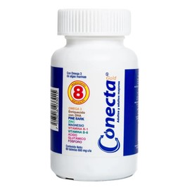 Conecta Gold, Vitaminas Para Adultos, Sistema Inmune,60 Tabs