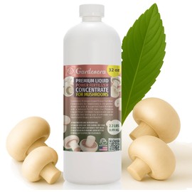 Liquid Power Mushrooms Fertilizer - Premium Liquid Plant Food for Mushrooms - Fast-Acting Concentrate for Growth, Strong Roots & High-Yield Harvest - 32 oz - Indoor & Outdoor Use