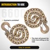 Nilight 3/8" X 35" Trailer Safety Chain 2pcs Grade 70