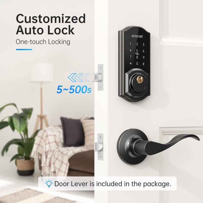 Keyless Entry Door Lock with Handle Set,Smart Locks for Front