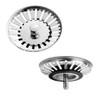 OcioDual Sink Strainer Plug, Diameter 83 mm, Stainless Steel Waste