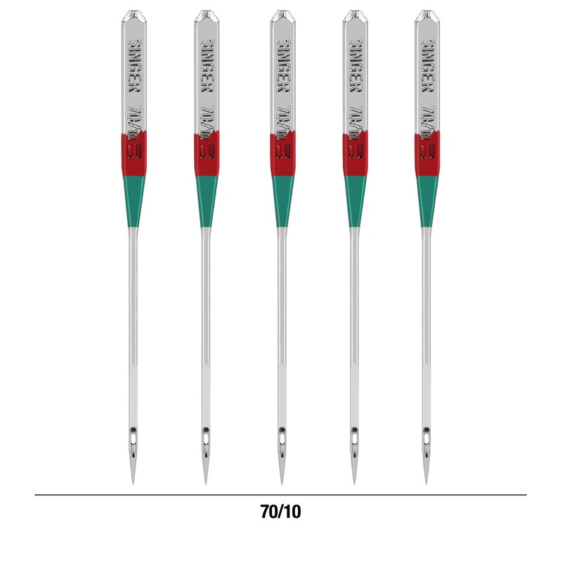 SINGER Universal Regular Point Sewing Machine Needles, Size 70/10-5 Count