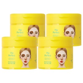 Arial The Perfect Cleansing Oil Pad EX, 60 sheets, 4 pieces / 아리얼 더 퍼펙트 클렌징 오일 패드 EX, 60매입, 4개