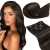 LaaVoo Clip in Hair Extensions Real Human Hair Extensions Clip