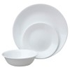 Corelle Livingware 18-Piece Dinnerware Set, Winter Frost White, Service for