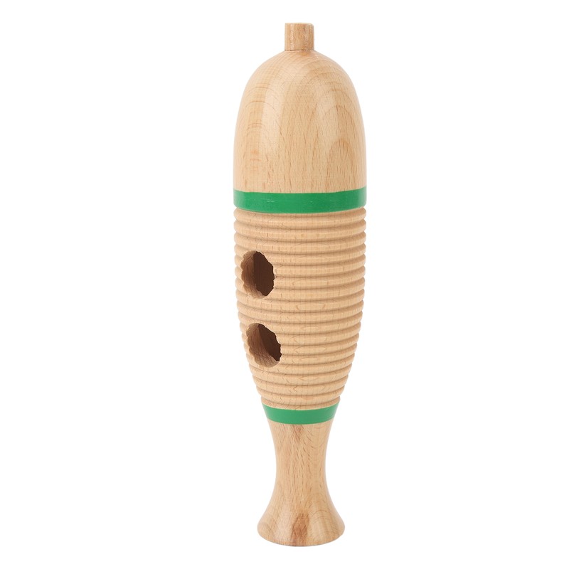 Fish Shaped Guiro Wooden Latin Percussion Musical Instruments with Rhythm