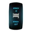 STVMotorsports Laser Blue Momentary Rocker Switch Winch in/Out 20A 12V
