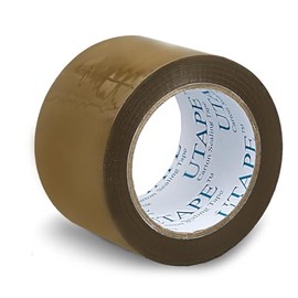 UTAPE Singles Brown Packing Moving Tape, Strong Packaging Brown Tape 3 inches x 110 Yards, Heavy Duty Shipping Industrial Box Tan Package Tape for Moving Boxes & Packing Supplies