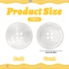 10 Pcs White Mother of Pearl Shell Buttons 1 inch