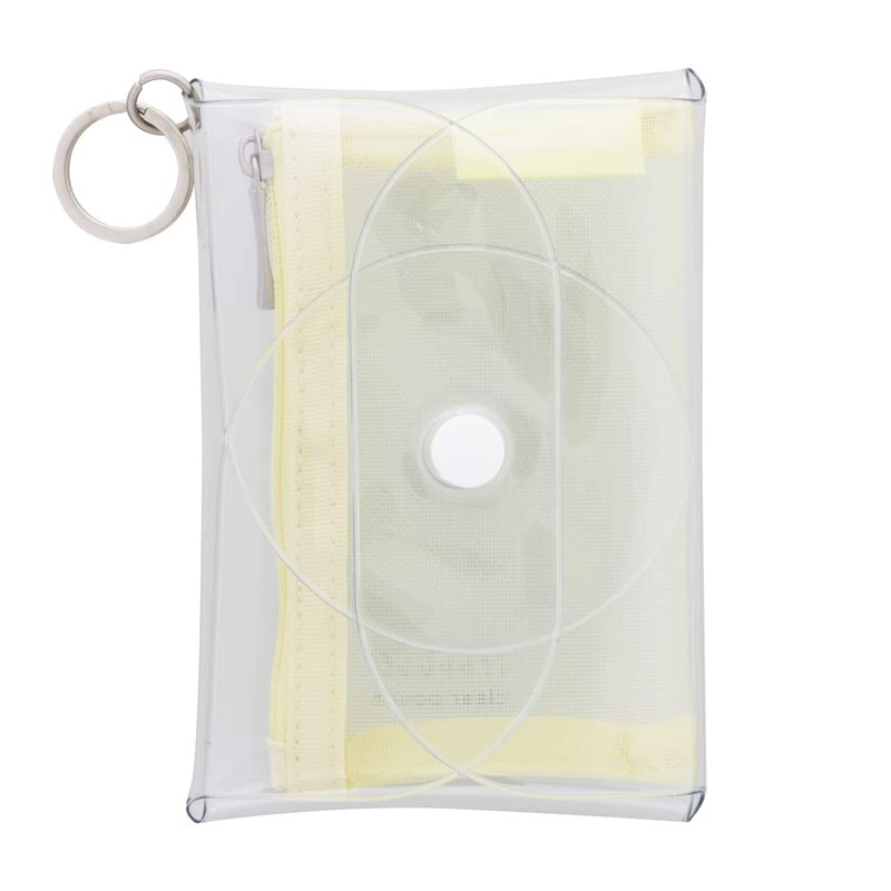 Sunstar Stationery Pouch Clear Mini Mitte Cream Yellow S2321610