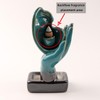 ZONSUSE Bust Statue Backflow Incense Burner, Ceramic Waterfall Incense Burner