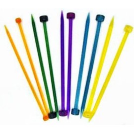 Knit Pro KP51166 Trendz: Knitting Pins: Single Ended: 15cm x 4.00mm, 4mm, Orange