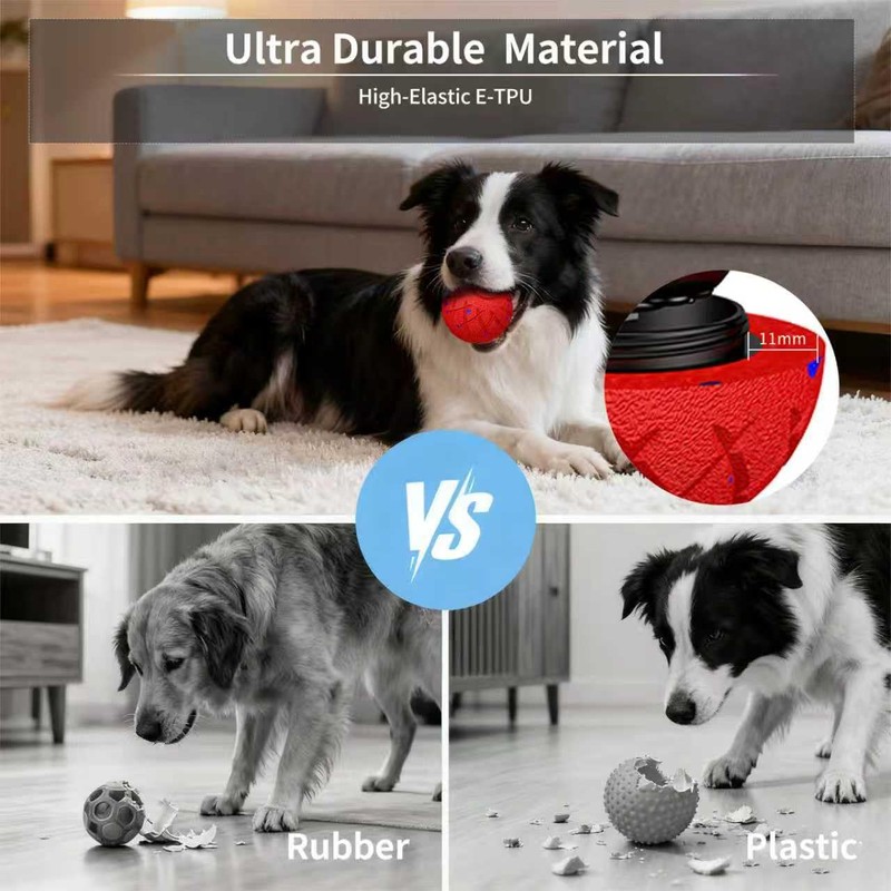 hipibbo Interactive Dog Toys Dog Ball, Durable Motion Pet Toys