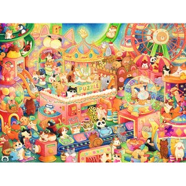 Pintoo H3749 1200 Piece Plastic Jigsaw Puzzle [Cotton Flower Lion _Puzzle Land] (17.7 x 23.2 inches (45 x 59 cm)) Difficult No Fragments for Adults