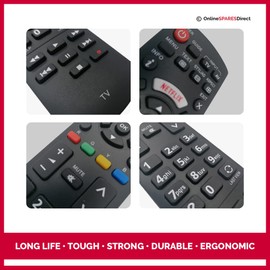 Replacement Remote Control For Panasonic Viera N2QAYB001012 TV