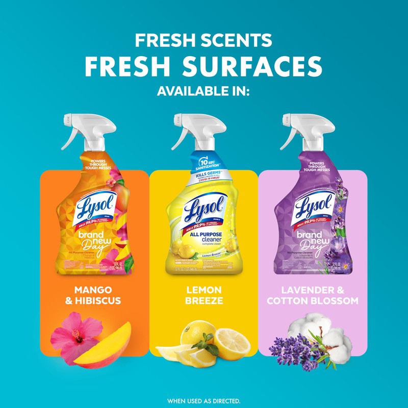 Lysol All Purpose Cleaner Spray, Multi-Purpose Disinfecting Spray, Kitchen &